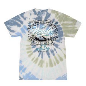 Peace Frogs Not All Who Wander Tie-Dye T-Shirt ~ Choose Your Size ~ Brand New!